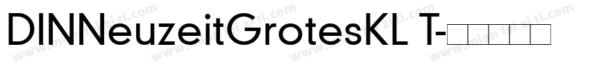 DINNeuzeitGrotesKL T字体转换